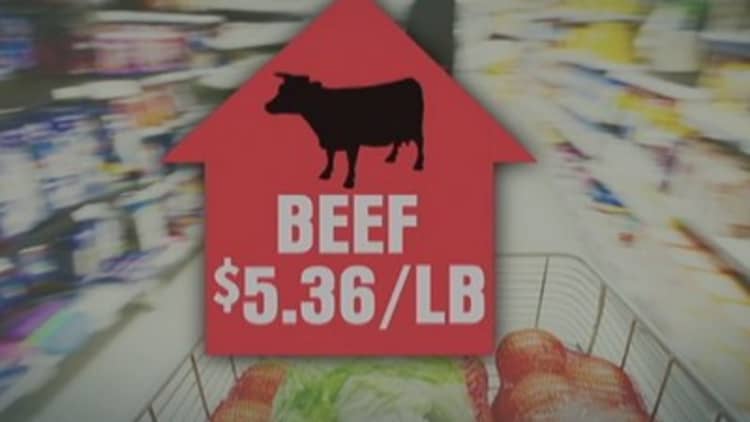 Drought hurts meat prices