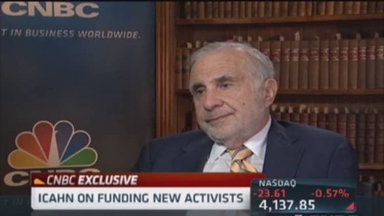 Carl Icahn to seed activist funds
