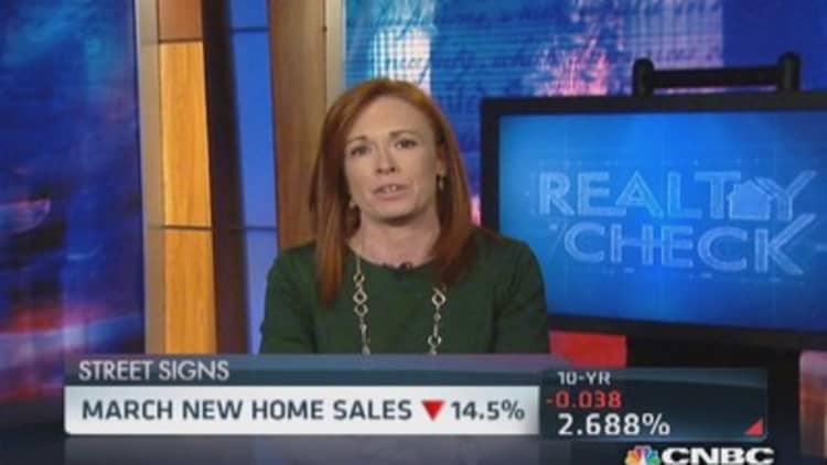 Sticker shock lowers new home sales
