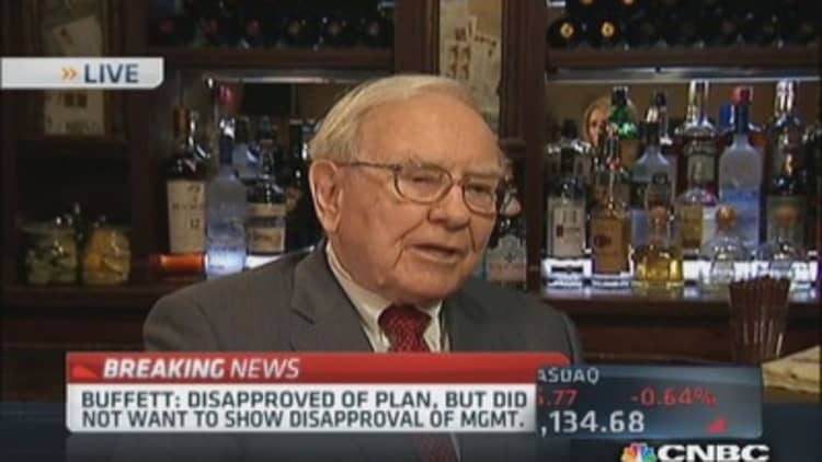 Warren Buffett abstained on Coke vote