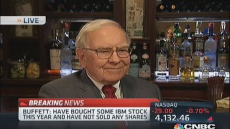 Warren Buffett: Stocks not too frothy