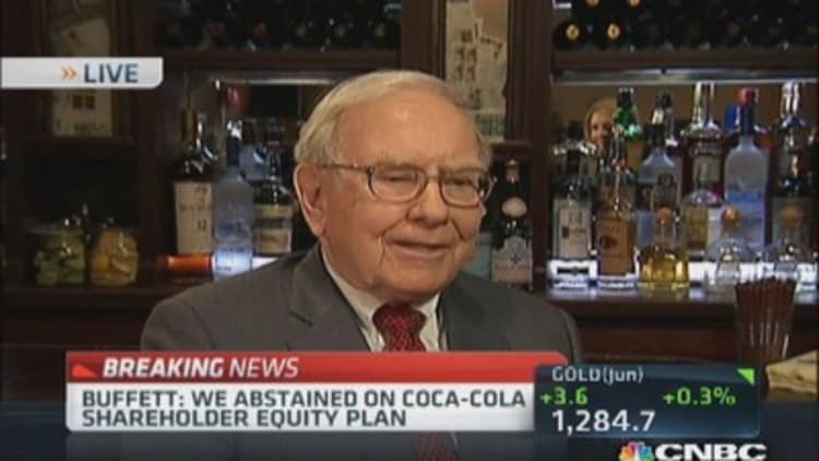 Buffett: I've voted for things I didn't like