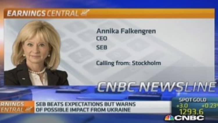 Baltics to be hit by Ukraine crisis: SEB CEO