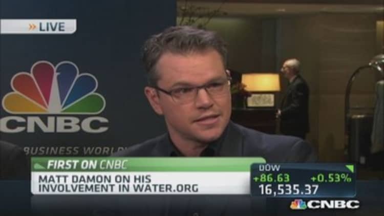 Matt Damon: Confident in Water.org's success 