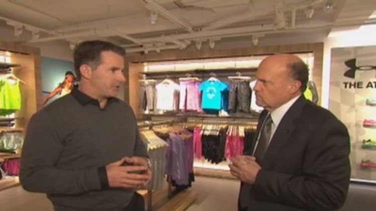 Cramer explores Under Armour's prized new store