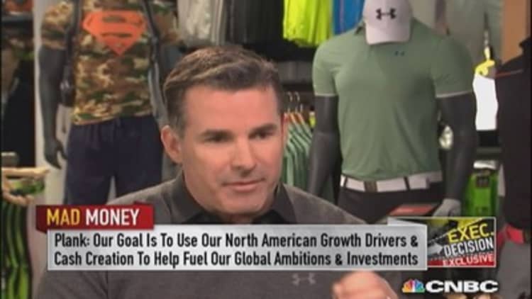 Under Armour CEO: Opportunity to be no. 1 brand in world