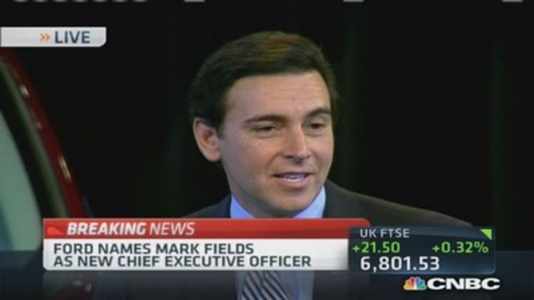 Mark Fields takes helm at Ford