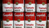 Campbell's tomato soup is displayed at Santa Venetia Market on May 20, 2013, in San Rafael, California.