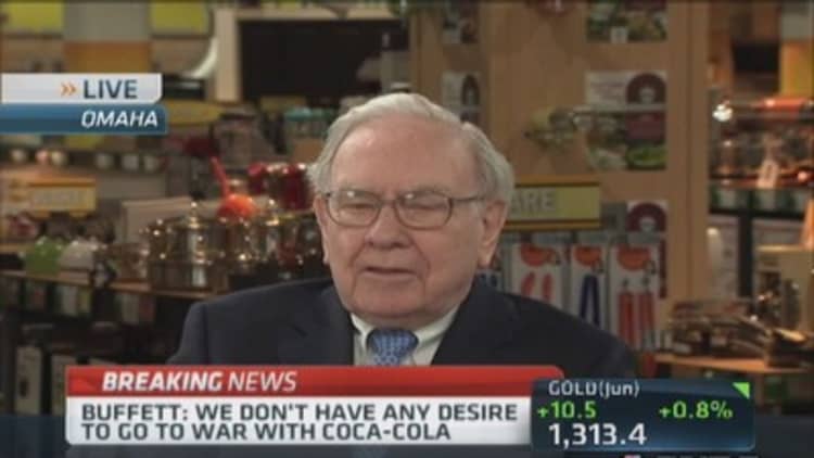 I don't want to embarrass Coca-Cola: Buffett