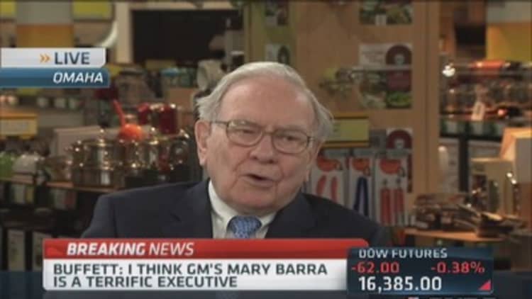 Buffett: Mary Barra made for job