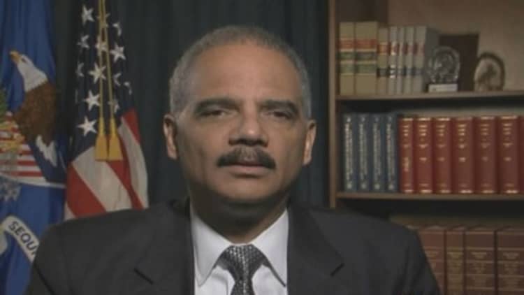 No such thing as 'too big to jail':AG Holder