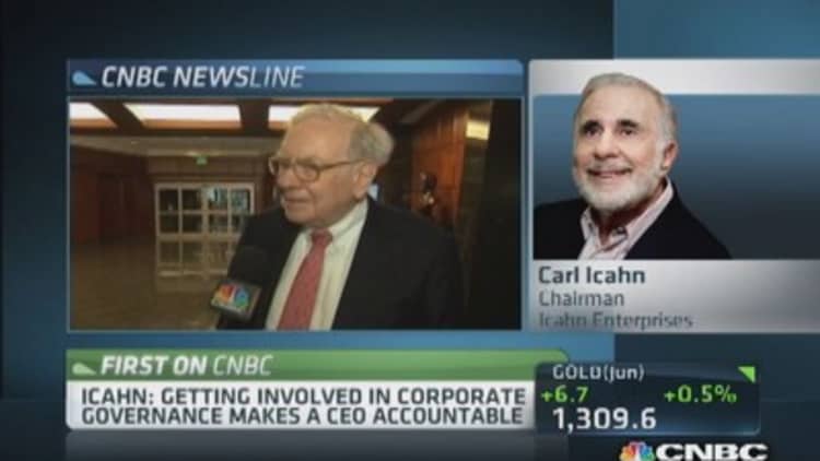 Icahn: Can't look at companies as fraternity