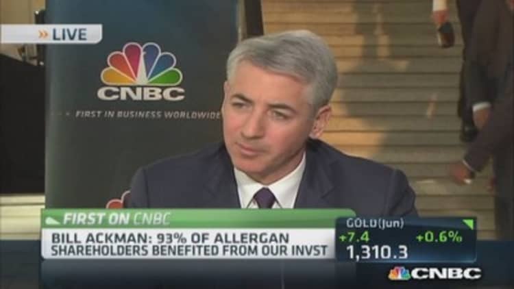 Ackman: Allergan, Valeant merger economically right thing to do
