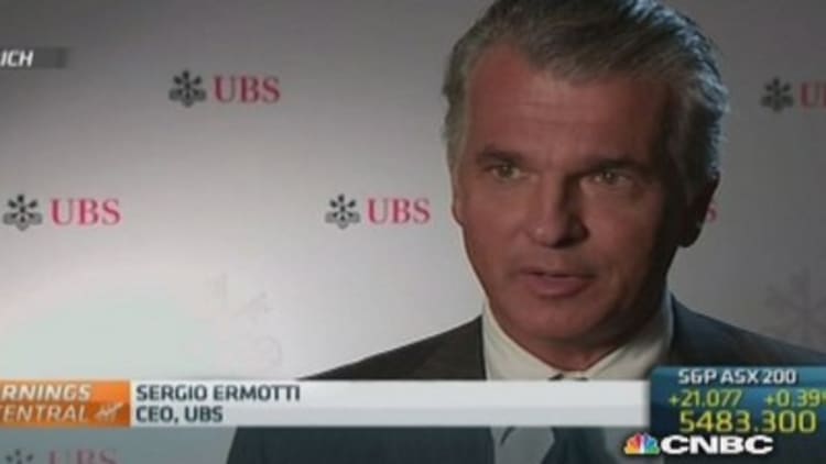 UBS to return 'excess capital' to shareholders: CEO