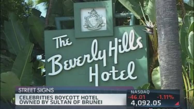 Beverly Hills hotel boycott
