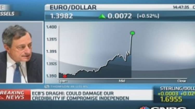 Strong euro can be 'serious concern': Draghi