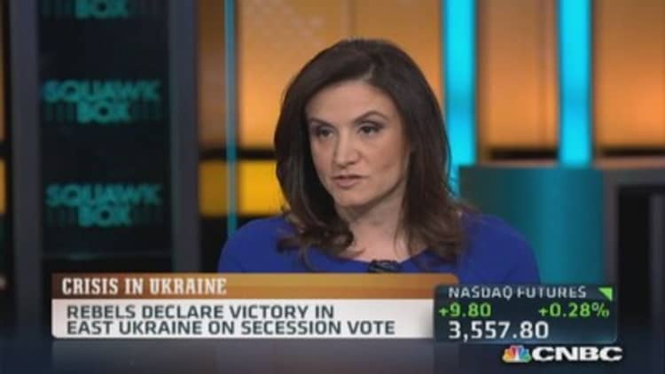 Rebels claim victory in Eastern Ukraine vote