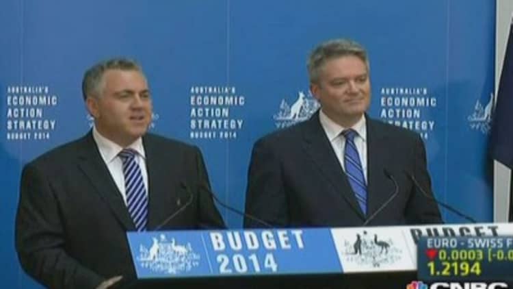 Australia unveils deficit-slimming budget