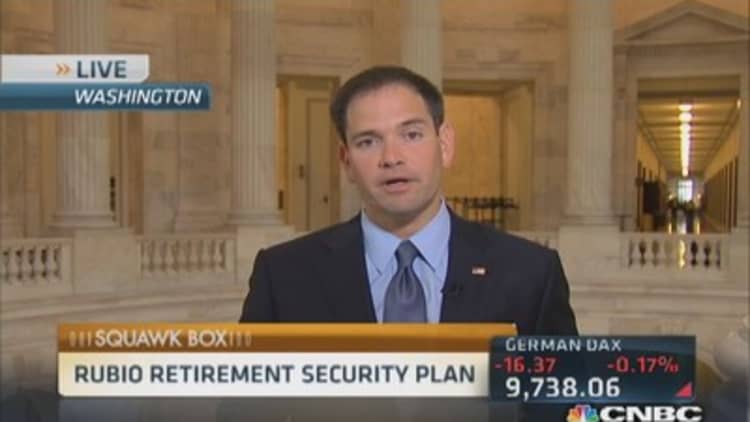 Rubio reveals retirement plan