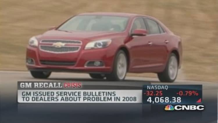 General Motors recall tab