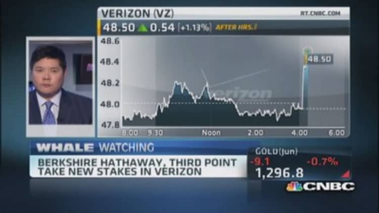 Berkshire Hathaway, Third Point make large bets on Verizon
