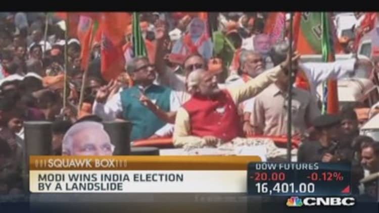 Modi wins India's election in a landslide