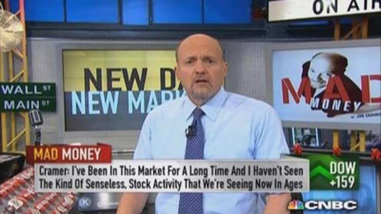 Cramer on stock market's 'idiotic behavior' 