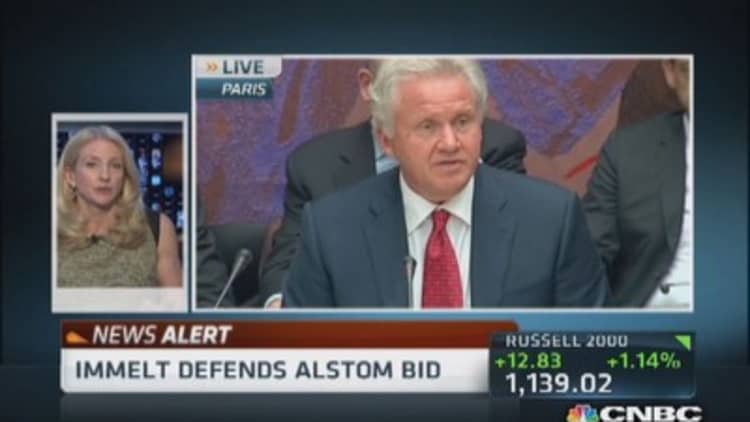 GE CEO Immelt speaks before French Parliament