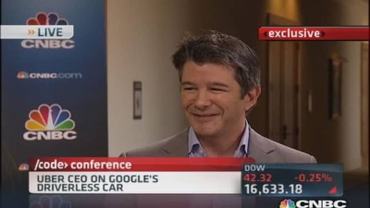 Uber CEO: Excited about self-driving vehicles 