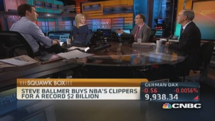 Ballmer to buy NBA's Clippers for $2B