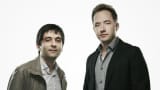 Arash Ferdowsi (left) and Drew Houston, co-founders of Dropbox