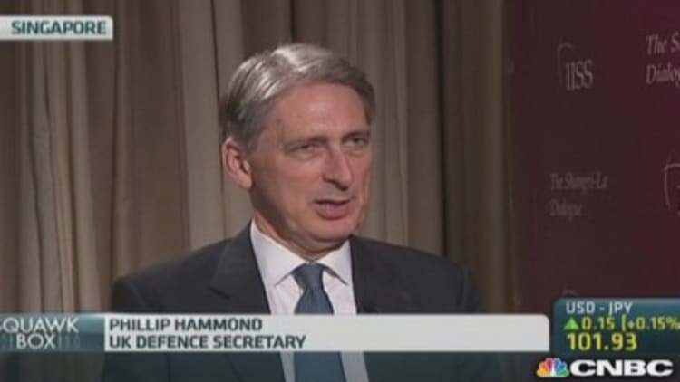 UK defense secretary: Support US & Japan