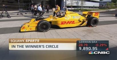 Inside Indy's winning circle with Hunter-Reay