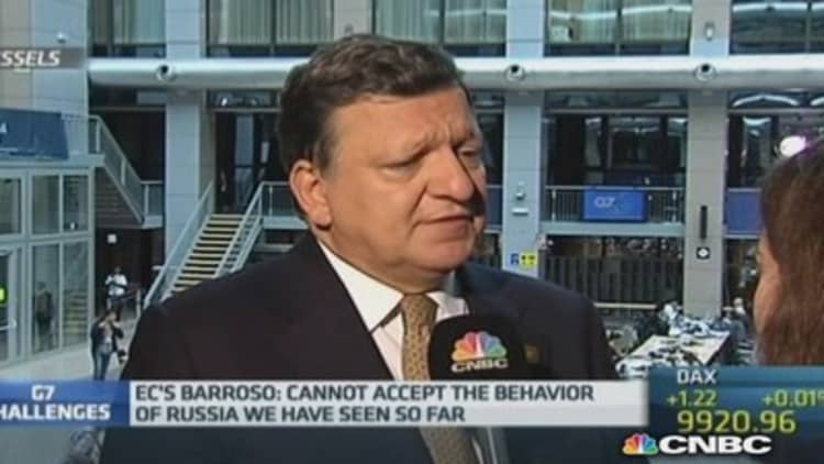 Barroso warns of step-up in Russia sanctions