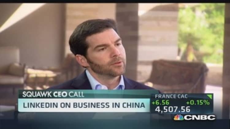 LinkedIn CEO: Opportunity in China, despite risks