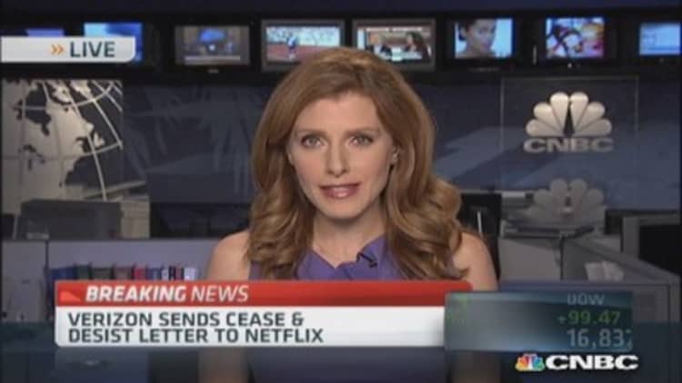 Verizon sends Netflix cease & desist letter