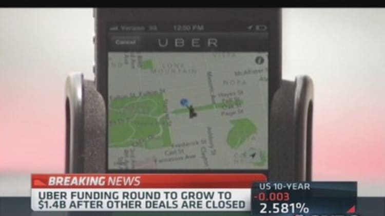 Uber raises $1.2 billion