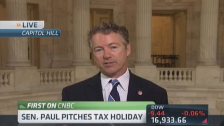 Sen. Rand Paul pitches tax holiday