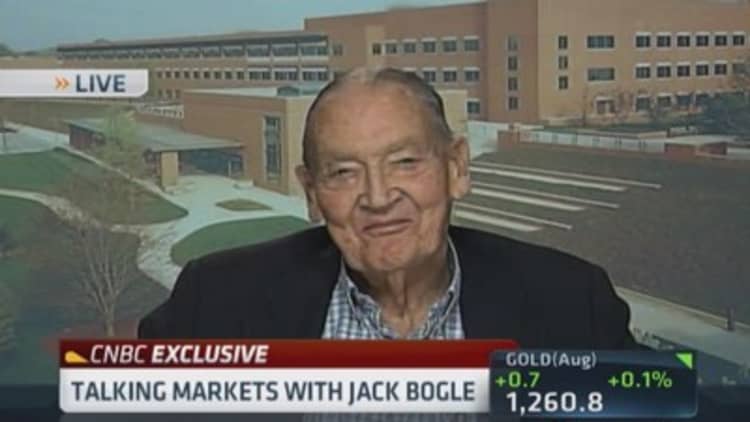 Jack Bogle: Better off in stocks