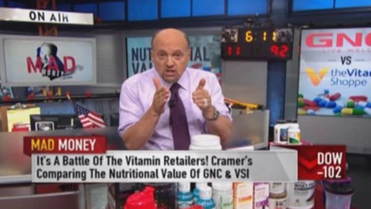 Use GNC weakness to buy Vitamin Shoppe: Cramer