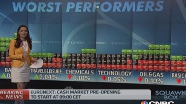 European market opens mixed; Euronext bourse delayed