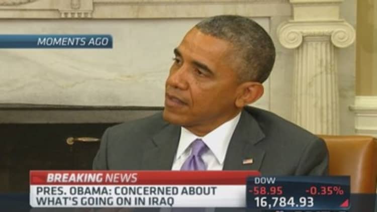 Pres. Obama: Clearly an emergency in Iraq