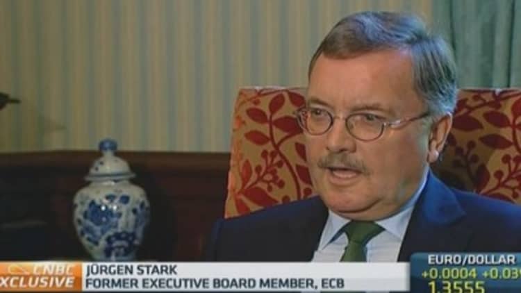 Low inflation discussion 'irrational': Ex-ECB board member