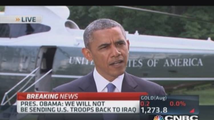 Pres. Obama: US not sending troops to Iraq