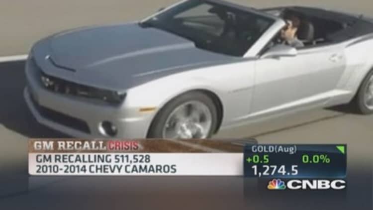 GM recalls new Camaros