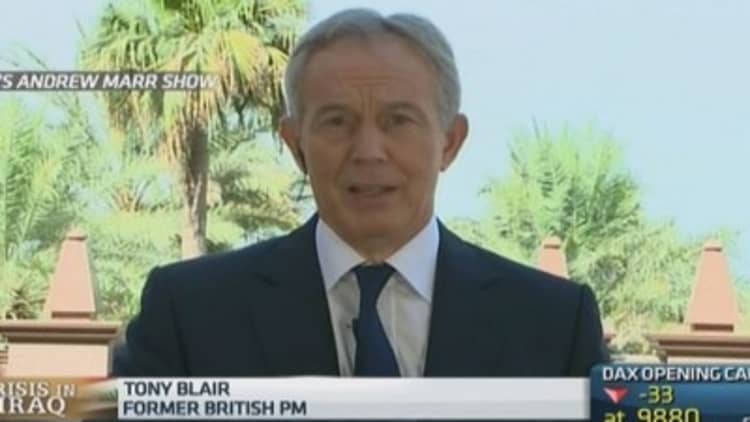 Iraq violence not my fault: UK's Tony Blair