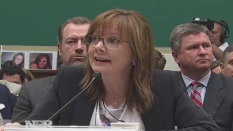 GM's CEO back on Capitol Hill 