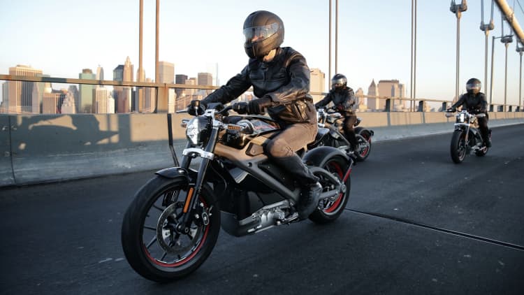 Harley-Davidson unveils first electric hog