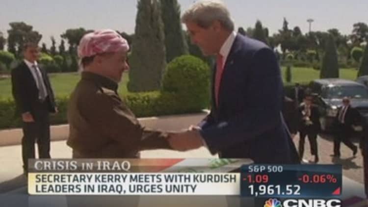Secretary Kerry meets with Kurdish leaders