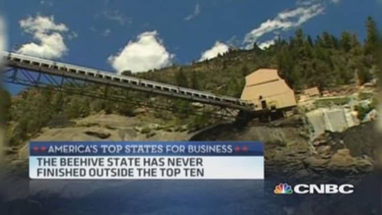 CNBC's Top State for Business: Utah is No. 3